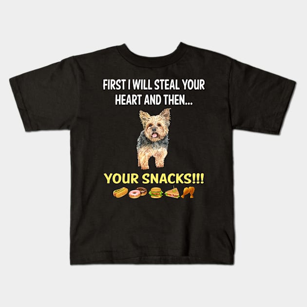 Steal Heart Yorkshire Terrier 34 Kids T-Shirt by blakelan128